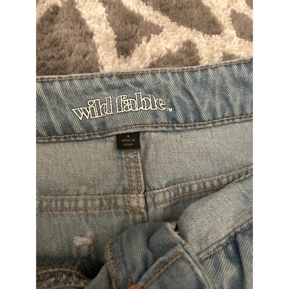 Wild Fable Patchwork Panel Denim Skirt - Picture 2 of 3